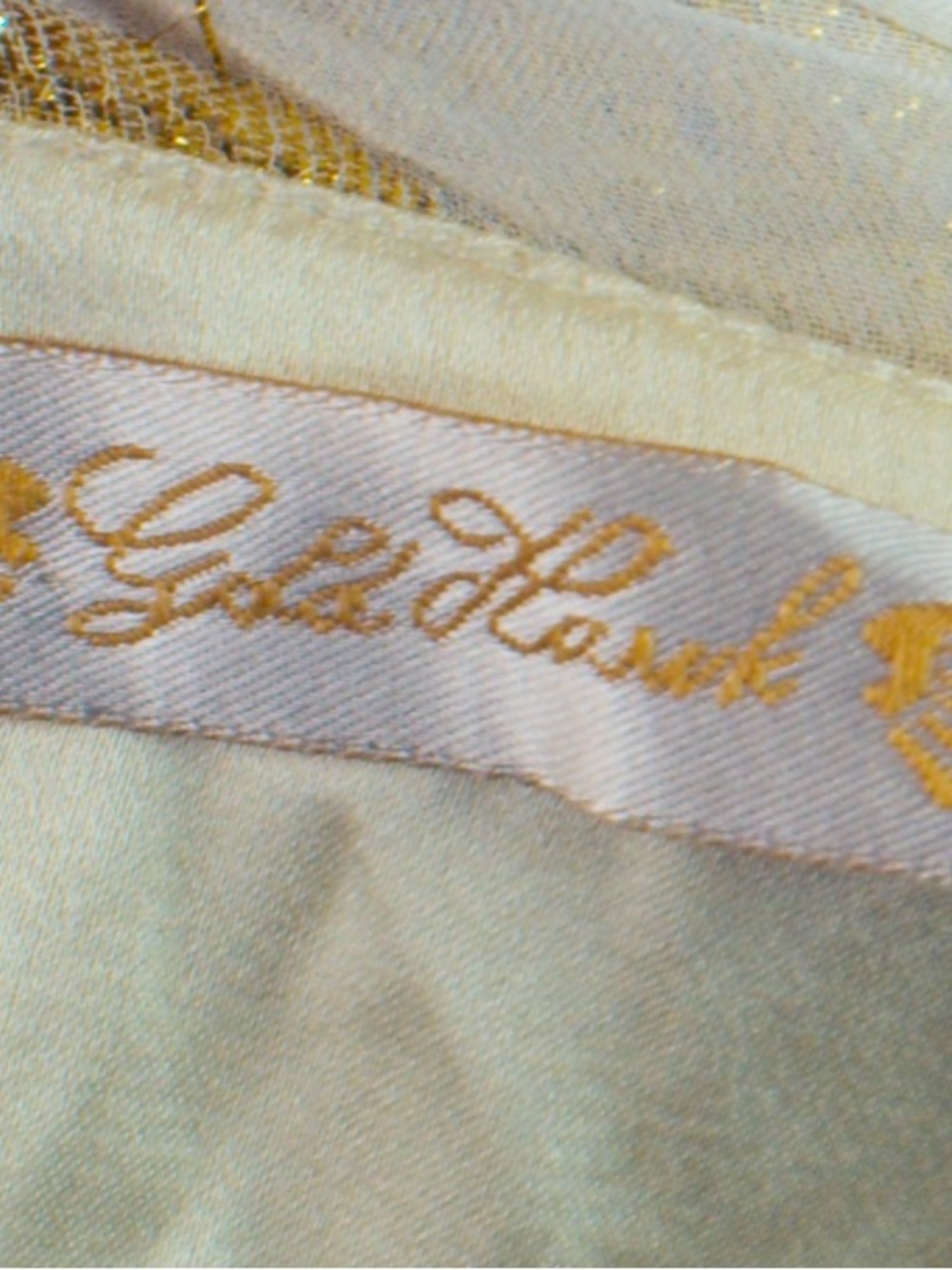 Gold Hawk RARE Vintage Y2K Metallic Babydoll Dress - Picture 13 of 14
